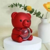 Hộp đựng trang sức gấu hồng ôm xoay - Nhựa dễ thương, xà phòng trưng bày, hoa hồng lãng mạn, quà tặng bạn gái 8