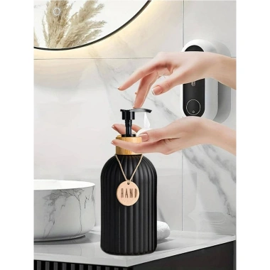 Hộp đựng xà phòng nhà bếp/phòng tắm - Chai sọc 500ml, rửa tay dạng lỏng, giảm giá