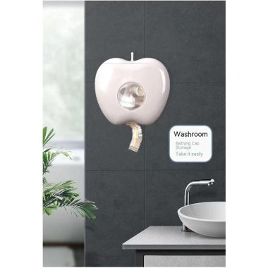 Hộp hình táo đựng màng bọc thực phẩm gắn tường – Chống bụi, tiện dụng bếp, 18.000 VND