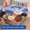 Hộp inox không gỉ 1.800ml – Đựng thực phẩm tủ lạnh, ngăn mùi, nắp đậy tay xách 4