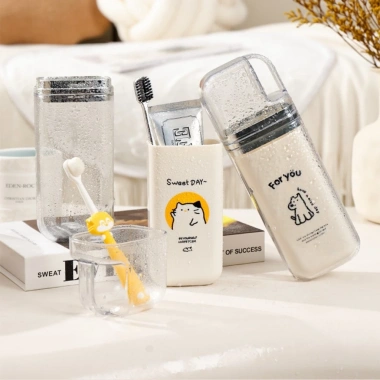 Hộp kem đánh răng du lịch + bộ cốc nhỏ gọn tiện lợi cầm tay - TINTO giảm tới 23% 9