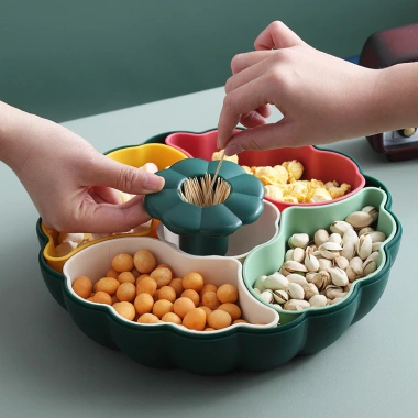Hộp kẹo bí ngô sáng tạo Tết, đồ ăn nhẹ trái cây cho phòng khách, chỉ 232.965 VND 3