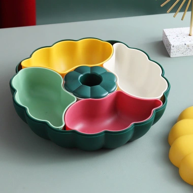 Hộp kẹo bí ngô sáng tạo Tết, đồ ăn nhẹ trái cây cho phòng khách, chỉ 232.965 VND 4