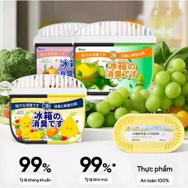 Hộp Khử Mùi Tủ Lạnh 2 Ngăn 120g Diệt Khuẩn 99% Đánh Bay Mùi Hôi, Giữ Hoa Quả Tươi Lâu Hơn - Giá 75.000 đồng 2