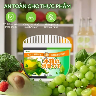 Hộp Khử Mùi Tủ Lạnh 2 Ngăn 120g Diệt Khuẩn 99% Đánh Bay Mùi Hôi, Giữ Hoa Quả Tươi Lâu Hơn - Giá 75.000 đồng 3