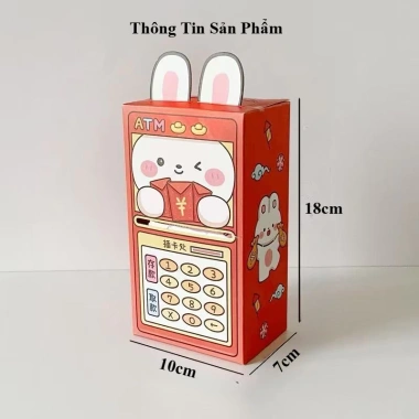 Hộp Lì Xì ATM Thiết Kế Dễ Thương Tết 2.026 - Rút Tiền Tự Động, Chỉ 11.200 VND 8