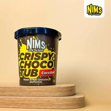 Hộp Lớn 250g Sô Cô La Sữa Nims Giòn Tan, Hạt Viên Tròn Coco Ball Malaysia
