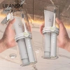 Hộp lưu trữ bàn chải & kem đánh răng UFASM di động, trong suốt chống bụi, phụ kiện phòng tắm du lịch