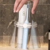 Hộp lưu trữ bàn chải & kem đánh răng UFASM di động, trong suốt chống bụi, phụ kiện phòng tắm du lịch 6