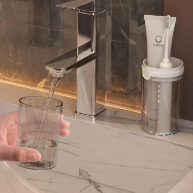 Hộp lưu trữ bàn chải & kem đánh răng UFASM di động, trong suốt chống bụi, phụ kiện phòng tắm du lịch