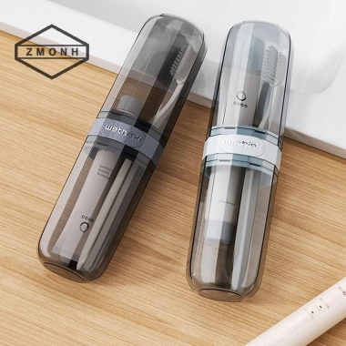 Hộp lưu trữ bàn chải và cốc súc miệng di động ZMONH - Bộ vệ sinh du lịch tiện lợi, giảm 20% 2