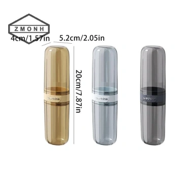 Hộp lưu trữ bàn chải và cốc súc miệng di động ZMONH - Bộ vệ sinh du lịch tiện lợi, giảm 20% 5