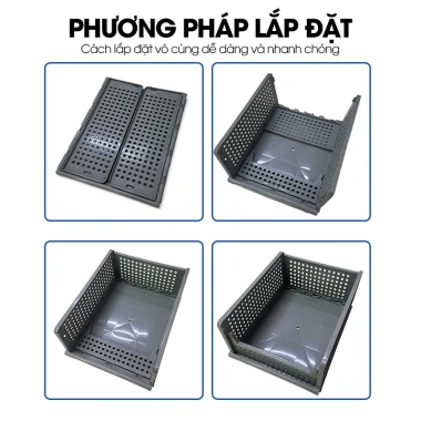 Hộp lưu trữ LADOHOME LH-5.555 gấp gọn, xếp chồng - Đựng quần áo, giày dép, văn phòng phẩm, giá 99.000₫ 9 Hộp lưu trữ LADOHOME LH-5.555 gấp gọn, xếp chồng - Đựng quần áo, giày dép, văn phòng phẩm, giá 99.000₫ 9