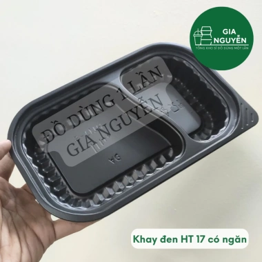 Hộp Nhựa Đế Đen HT12-HT25 Đựng Cơm Văn Phòng, Xôi, Bánh Ngọt Giá Ưu Đãi 70.000đ