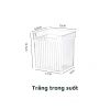 Hộp nhựa EC Life 05A05 trong suốt tinh linh, đựng rau củ nhỏ, cửa kéo tủ lạnh, 37.000đ 10