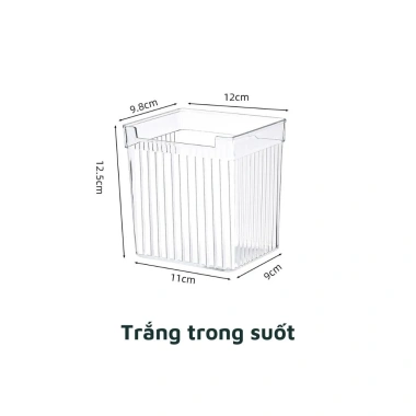 Hộp nhựa EC Life 05A05 trong suốt tinh linh, đựng rau củ nhỏ, cửa kéo tủ lạnh, 37.000đ