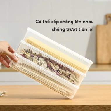 Hộp Nhựa JYoohome Đựng Thực Phẩm, Bảo Quản Rau Củ Quả, Nắp An Toàn, Dùng Tủ Lạnh, Giá 23.000 VND