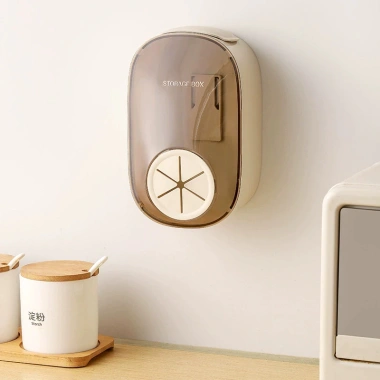 Hộp nhựa treo tường đựng màng bọc thực phẩm, lọc rác bồn rửa bát - Giá 54.400đ 8