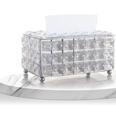 Hộp pha lê mô hình cao cấp cho bàn ăn, bàn cà phê – sắt mạ điện đẹp, giá 71.200₫