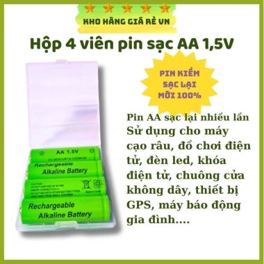 Hộp Pin Sạc AA 1,5V Dung Lượng Cao - Pin Tiểu Sạc Lại cho Xe Đồ Chơi Trẻ Em & Máy Hút Sữa Itechcare, Giá Ưu Đãi 75.000đ 4