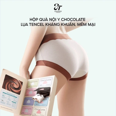 Hộp quà nội y CHOCOLATE lụa Tencel kháng khuẩn - mềm mại, ôm dáng, ngọt ngào như sô cô la, giá 156.000 VND 2