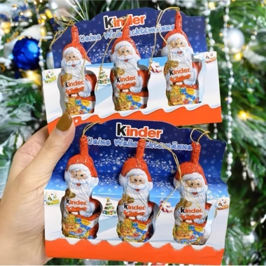 Hộp quà socola trứng sữa hình ông già Noel Kinder Three Đức - Giá chỉ 109.000₫