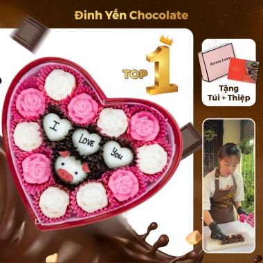 Hộp quà socola Valentine 14-2, 14-3, 8-3 - Quà tặng chocolate 244k giảm còn 200k 9