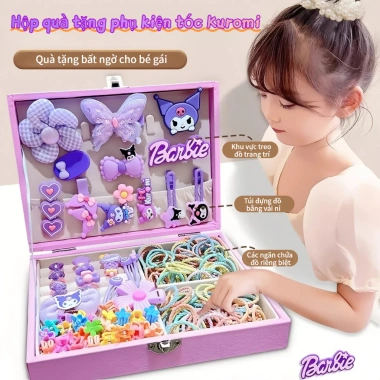 Hộp quà tặng 156 món - Full set phụ kiện tóc, quà sinh nhật, lễ Tết, giảm giá 18% chỉ 128.000₫
