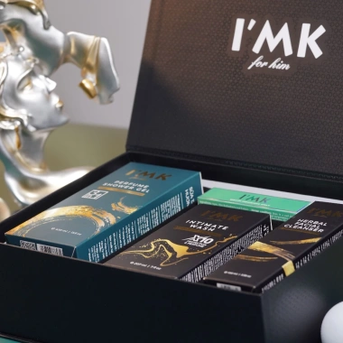 Hộp Quà Tặng Bạn Trai I'MK – Combo Sữa Tắm Nam, Sữa Rửa Mặt & DDVS, Giá ưu đãi 840.000₫