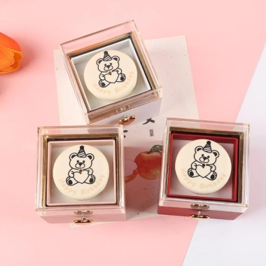 Hộp quà tặng bánh Mini BANGSHE - Hộp nhẫn lật gấu, quà Valentine cho người yêu, 176.472 VND 3