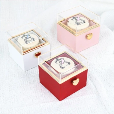 Hộp quà tặng bánh Mini BANGSHE - Hộp nhẫn lật gấu, quà Valentine cho người yêu, 176.472 VND 4
