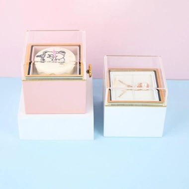 Hộp quà tặng bánh Mini BANGSHE - Hộp nhẫn lật gấu, quà Valentine cho người yêu, 176.472 VND 8