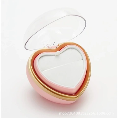 Hộp quà tặng bất ngờ lật xoay trái tim – nhẫn, dây chuyền, quà Valentine 60k 2