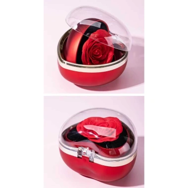 Hộp quà tặng bất ngờ lật xoay trái tim – nhẫn, dây chuyền, quà Valentine 60k 8