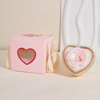 Hộp quà tặng bất ngờ lật xoay trái tim – nhẫn, dây chuyền, quà Valentine 60k 10