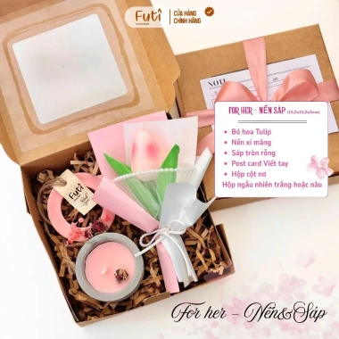 Hộp Quà Tặng Nến Thơm Handmade Sáp Thơm Sang Trọng Giảm Giá 48k Quà Đặc Biệt Dành Cho Người Thân