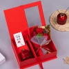 Hộp Quà Tặng Tinh Dầu Nước Hoa và Bó Hoa Lụa 20/11 Giá 155k Kèm Túi Giấy 5