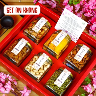 Hộp Quà Tết 2.026 Set An Khang - Hạt sấy khô, quà Tết cho gia đình, bạn bè, đối tác, giá chỉ 639.000đ 2