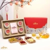 Hộp quà Tết Saffron, Đông trùng, táo đỏ, trà hoa cúc, mứt sen - 340.000đ