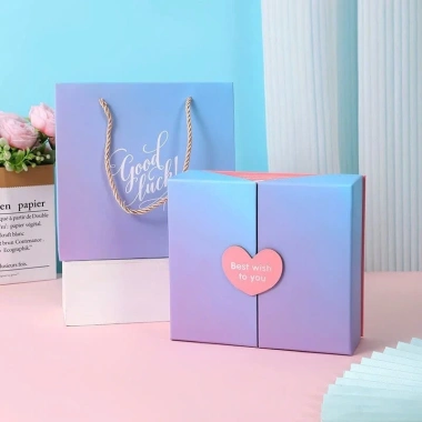 Hộp Quà Trái Tim Valentine Cỡ Lớn, Nắp Đôi 2 Bên, Nhiều Màu, Giá Ưu Đãi 79k
