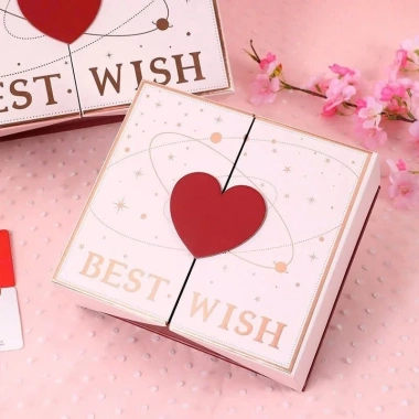 Hộp Quà Trái Tim Valentine Cỡ Lớn, Nắp Đôi 2 Bên, Nhiều Màu, Giá Ưu Đãi 79k