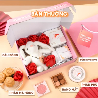 Hộp quà Valentine 14/2 cho bạn gái: trang điểm, túi quà, gấu bông, hoa sáp, đèn Menow Bunny Box - Giá ưu đãi 389k 9 Hộp quà Valentine 14/2 cho bạn gái: trang điểm, túi quà, gấu bông, hoa sáp, đèn Menow Bunny Box - Giá ưu đãi 389k 9