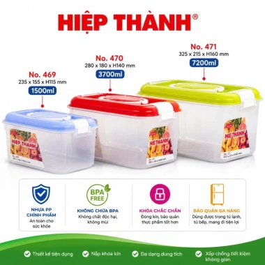 Hộp Quai Matsu Duy Tân 1.500ml‑7.200ml – Tiết kiệm không gian, Giá chỉ 23.500 VND