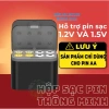 Hộp sạc pin AA Beston M7.038 Type‑C, sạc 1.2V‑1.5V, đèn báo – Giá ưu đãi 129.000₫ 3