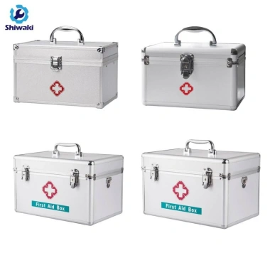 Hộp sơ cứu gia đình đa năng di động khung hợp kim nhôm - bảo quản mỹ phẩm, ô tô, văn phòng, đi bộ đường dài - 261.800₫