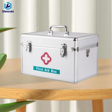 Hộp sơ cứu gia đình đa năng di động khung hợp kim nhôm - bảo quản mỹ phẩm, ô tô, văn phòng, đi bộ đường dài - 261.800₫ 3