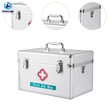 Hộp sơ cứu gia đình đa năng di động khung hợp kim nhôm - bảo quản mỹ phẩm, ô tô, văn phòng, đi bộ đường dài - 261.800₫ 4