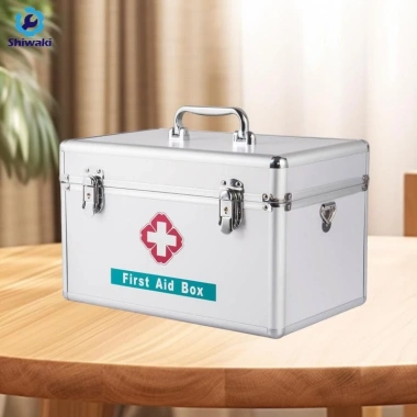 Hộp sơ cứu gia đình đa năng di động khung hợp kim nhôm - bảo quản mỹ phẩm, ô tô, văn phòng, đi bộ đường dài - 261.800₫ 7