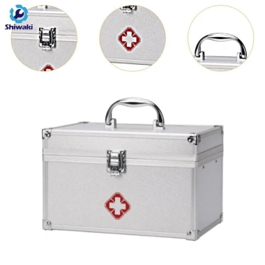 Hộp sơ cứu gia đình đa năng di động khung hợp kim nhôm - bảo quản mỹ phẩm, ô tô, văn phòng, đi bộ đường dài - 261.800₫ 8