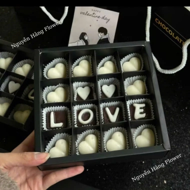 Hộp Socola AVY Trắng Đen Mix – Quà Valentine Người Yêu Siêu Ngon Ít Ngọt Giá Sỉ 69k